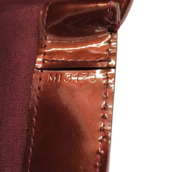 LOUIS VUITTON Wilshire GM M91664 Rouge Fauviste Monogram Vernis - Picture 14 of 16